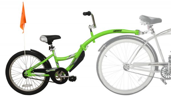 WeeRide Co-Pilot tagalong in green