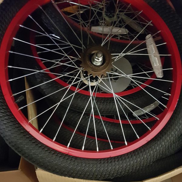 WeeRide tag-along spare wheel red