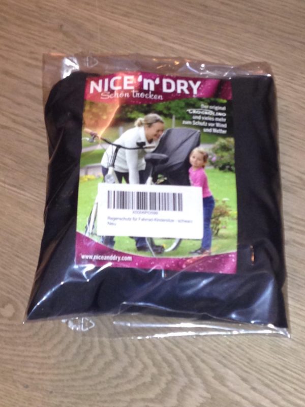 Baby bike seat cover in package