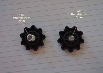 Difference between new and old thumbscrews