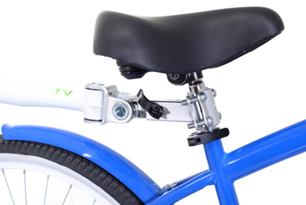 Close-up of White Tag-along bike